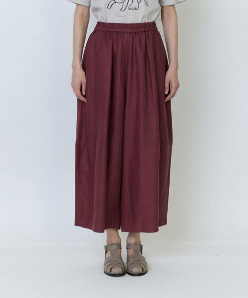 LOISIR パンツ 「5月ベストセラーブランド内4位」リネンツイルボトル