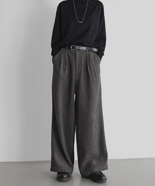 「remer」 スラックス MEDIUM ブラウン メンズ_画像2