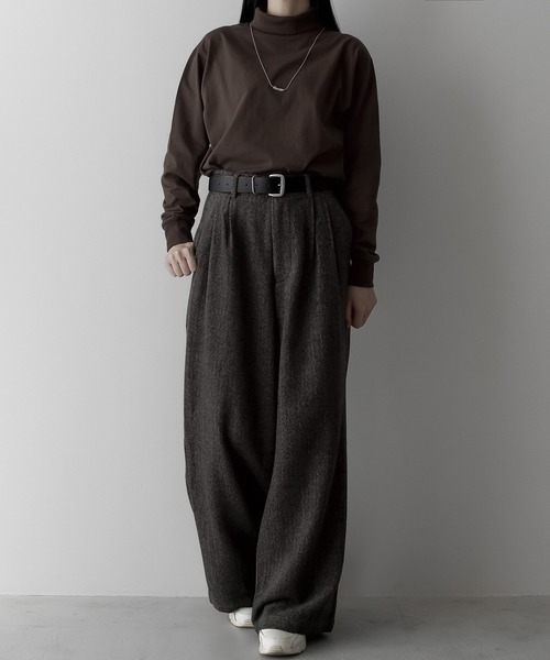 「remer」 スラックス MEDIUM ブラウン メンズ_画像9