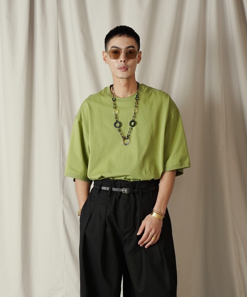 「Aphlotus」 半袖Tシャツ MEDIUM クリーム メンズ_画像5