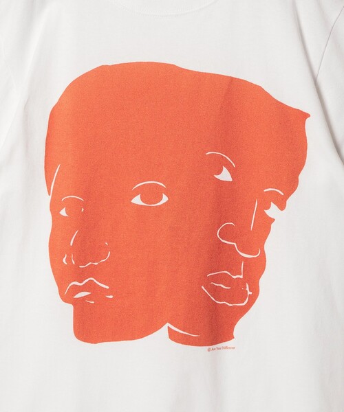 6 tシャツ 半袖 「別注」「Are You Different for 6」TWO PEOPLE RED/T