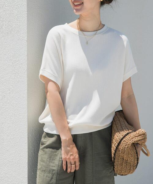 「URBAN RESEARCH DOORS」 半袖カットソー MEDIUM ナチュラル レディース_画像5