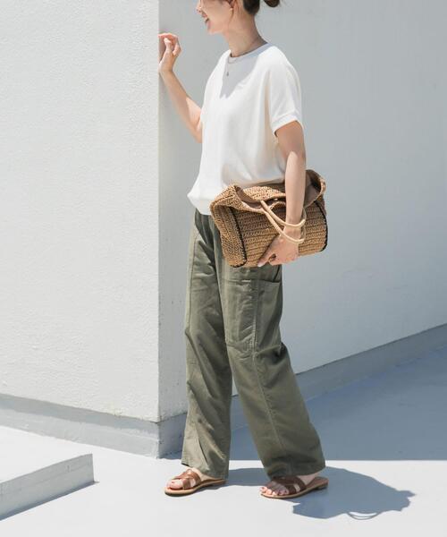 「URBAN RESEARCH DOORS」 半袖カットソー MEDIUM ナチュラル レディース_画像7