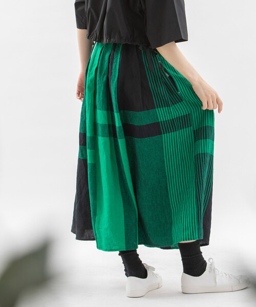 「nop de nod」 ロングスカート M ダークブルー レディース_画像6