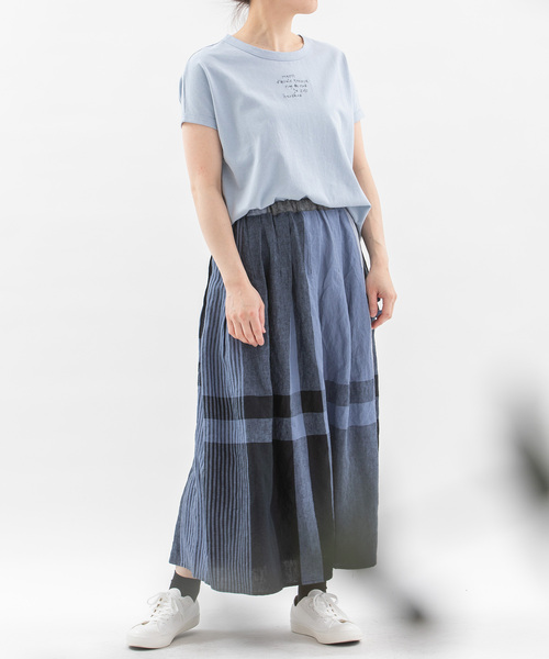 「nop de nod」 ロングスカート M ダークブルー レディース_画像8