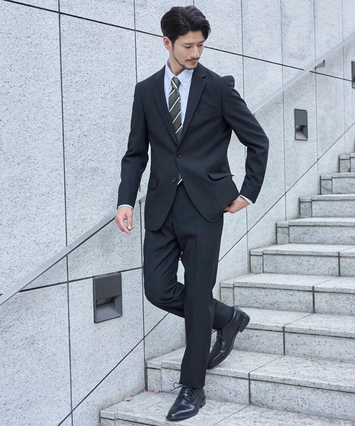 「TETE HOMME」 スーツ MEDIUM ブラック メンズ_画像2