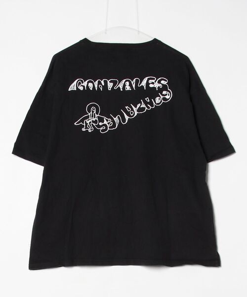  × Mark Gonzales 半袖ゲームシャツ Mark Gonzales（マークゴンザレス） 半袖Tシャツ M ブラック メンズ