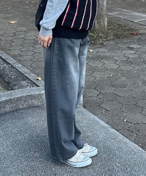 「PICSAS」 デニムパンツ M ブラック メンズ_画像3