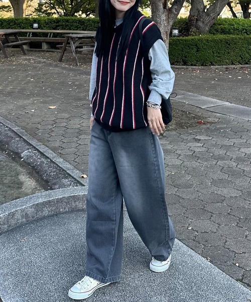 「PICSAS」 デニムパンツ M ブラック メンズ_画像5