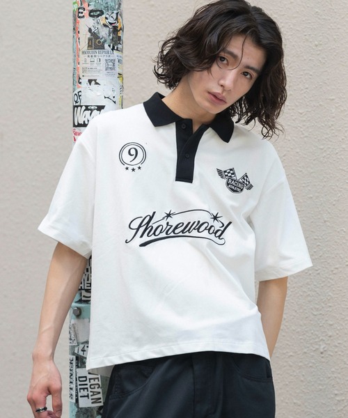 WEGO（ウィゴー） ポロシャツ 半袖 WEGO/「26年春夏新作」グラフィック