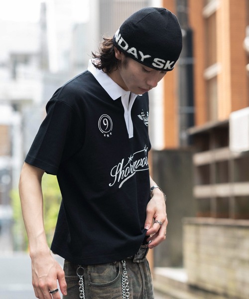 WEGO（ウィゴー） ポロシャツ 半袖 WEGO/「26年春夏新作」グラフィック
