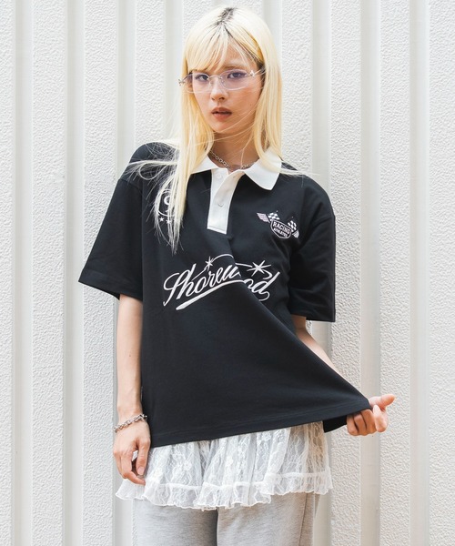 WEGO（ウィゴー） ポロシャツ 半袖 WEGO/「26年春夏新作」グラフィック