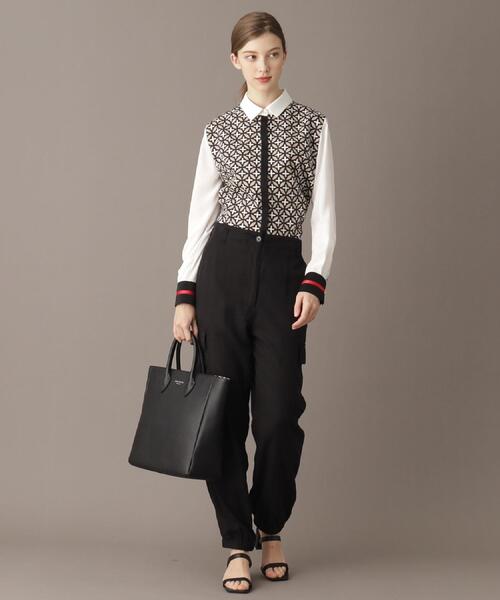 「DRESSTERIOR」 長袖シャツ 34 ベージュ系その他4 レディース_画像4