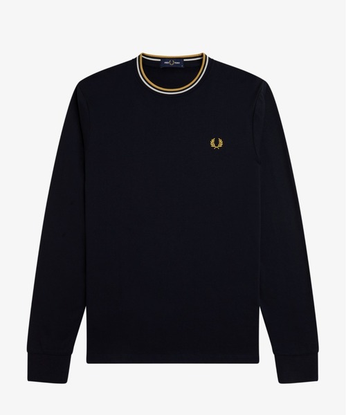 FRED PERRY tシャツ Twin Tipped Long Sleeve T-Shirt／フレッド