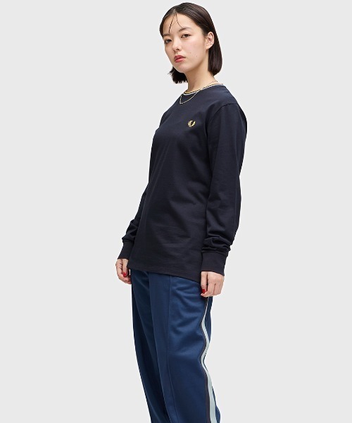 FRED PERRY tシャツ Twin Tipped Long Sleeve T-Shirt／フレッド