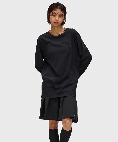 FRED PERRY フレッドペリーTWIN TIPPED SHIRT XXL FRED PERRY tシャツ Twin Tipped Long Sleeve T-Shirt／フレッド