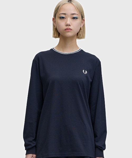 フレッドペリー長袖Tシャツ　Sサイズ FRED PERRY（フレッドペリー） tシャツ Twin Tipped Long Sleeve T