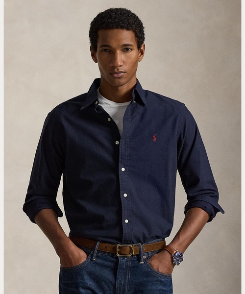 最終価格　ポロラルフローレン 長袖シャツ メンズ クラシックフィット ガーメント クラシック フィット ガーメントダイド オックスフォード シャツ