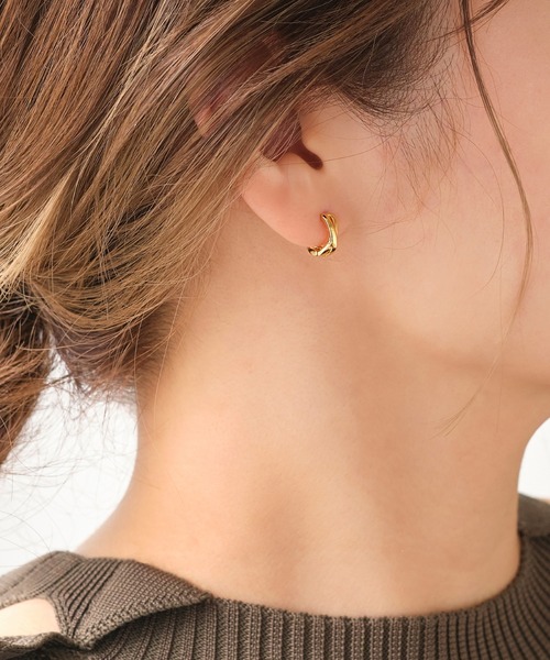 Phoebe ピアス 「WEB限定」ワンタッチクロッシングピアス/フープ