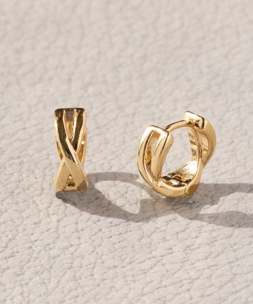 Phoebe ピアス 「WEB限定」ワンタッチクロッシングピアス/フープ