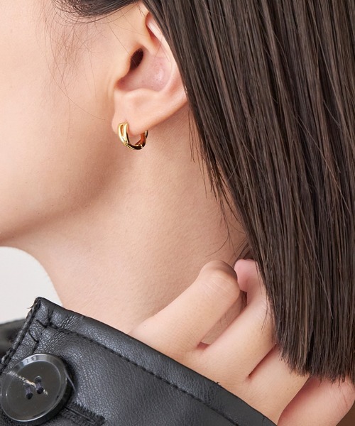 Phoebe ピアス 「WEB限定」ワンタッチクロッシングピアス/フープ