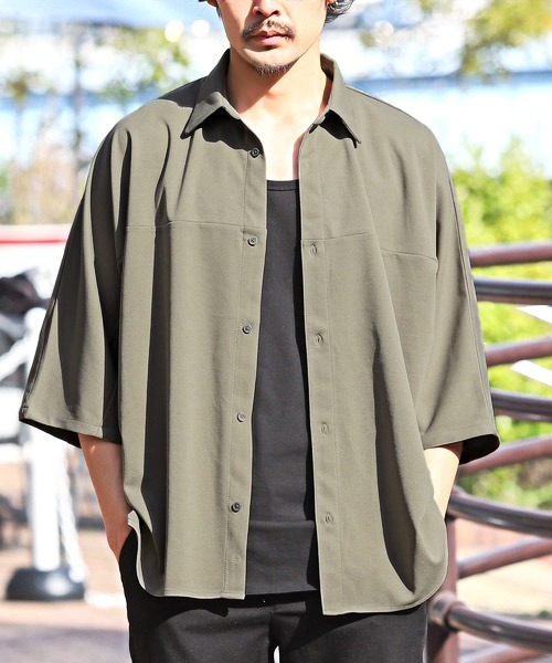 【L'Appartement】ドルマンスリーブシャツ manon｜変形ドルマンスリーブ シャツ ジャケット DOLMAN SLEEVE