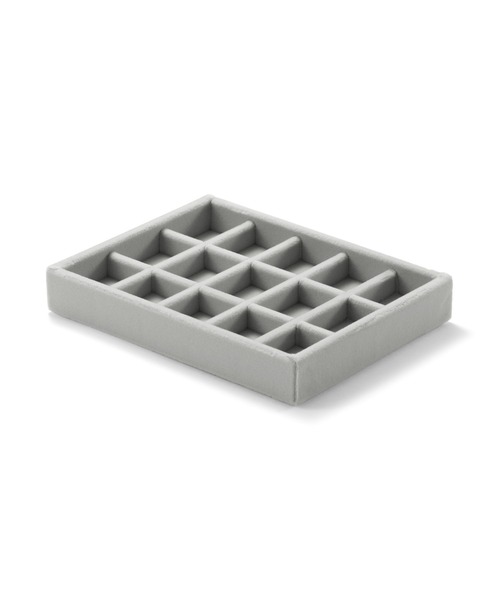 無印良品（MUJI） 収納 重なるベロアケース格子 アクリルケース用 約幅 