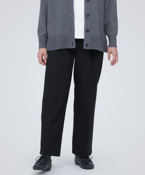 MUJI Labo 裏起毛 プルオーバーワイドパンツ ブラックXS 無印良品（ムジルシリョウヒン）の「裏起毛プルオーバー（その他