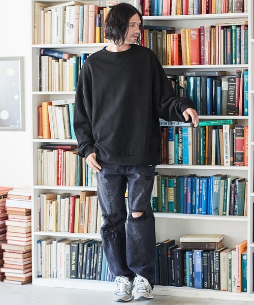 トレーナー スウェット 「ADAMPATEK/アダムパテック」looose crewneck sweat / ルーズクルーネックスエット レディース ADAM PATEK トレーナー スウェット ADAMPATEK/looose crewneck