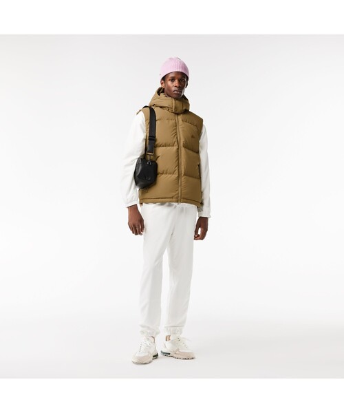 LACOSTE ダウンベスト ベスト クロコバックステッチダウンベスト