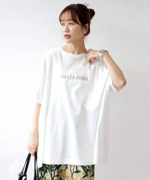 Jines tシャツ 箔プリントスーパーBIG Tシャツ レディース