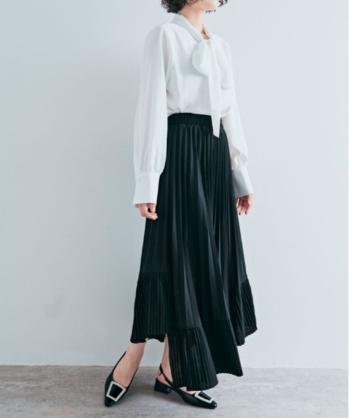 スカート 動くたび、視線を奪う。360度 アシンメトリー ラッフル