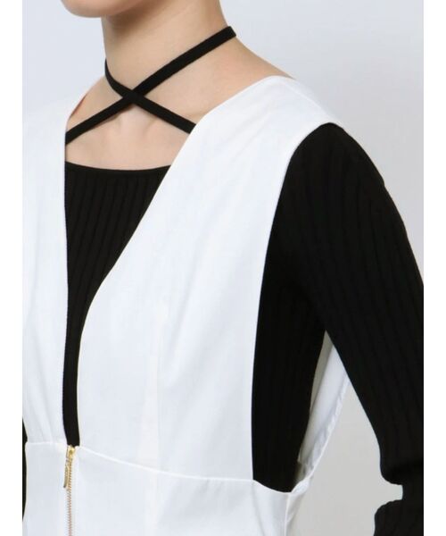 LAGUNAMOON（ラグナムーン） ジャンパースカート カーブラインフロント