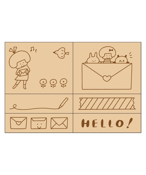 MARK'S（マークス） 文房具 mizutama 木製スタンプセット : ZOZOTOWN