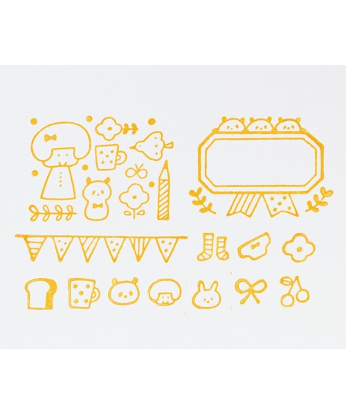 mizutama  スタンプ mizutama マークス 木製スタンプセット ＜パターン＞ | マークス