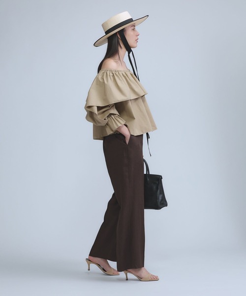 Chaos（カオス） スラックス パンツ /リネンヘリンボンストレート