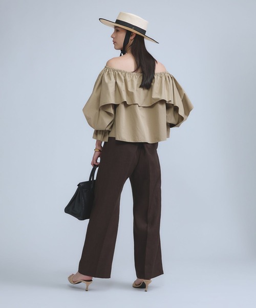 Chaos（カオス） スラックス パンツ /リネンヘリンボンストレート