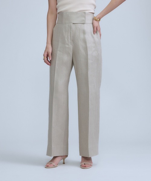 Chaos（カオス） スラックス パンツ /リネンヘリンボンストレート