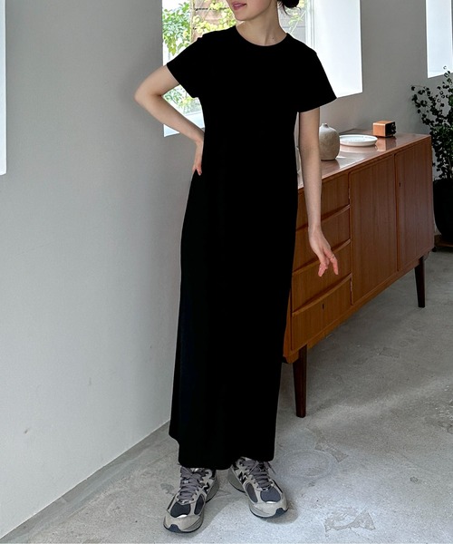 feepur ワンピース 「TALL/2Tサイズあり」カットリブハーフ