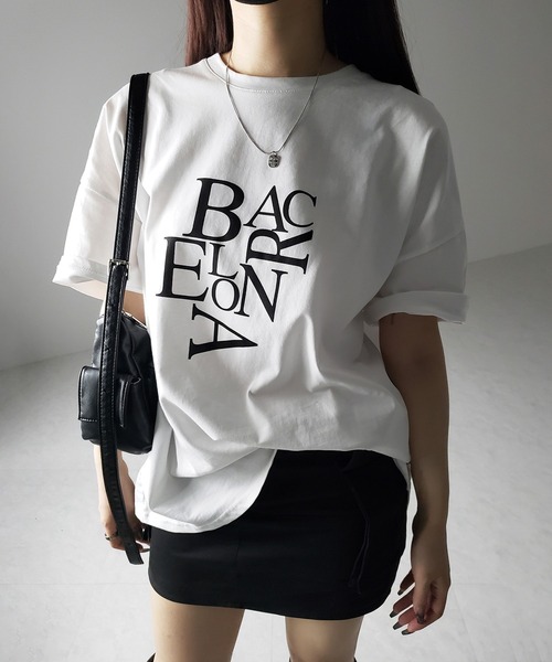 me+em select tシャツ 「 4color 」BACロゴレタリングビッグT