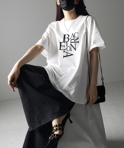 me+em select tシャツ 「 4color 」BACロゴレタリングビッグT