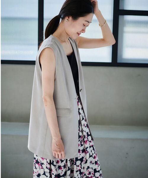 新品未使用　完売品　le.coeur blanc リネンライクツイルベスト le.coeur blanc｜リネンライクツイルベスト | Rakuten Fashion