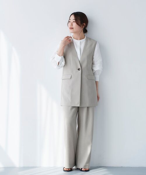 新品未使用　完売品　le.coeur blanc リネンライクツイルベスト le.coeur blanc｜リネンライクツイルベスト | Rakuten Fashion
