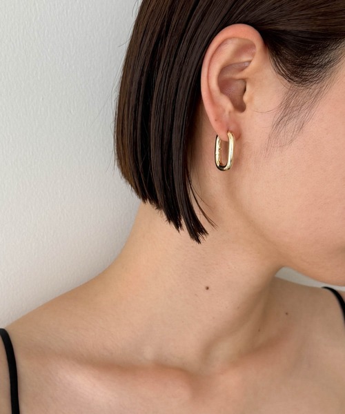 jentlouis ピアス jaren ( ヤーレン ) Dia Shaped Earrings | スモーキークォーツ
