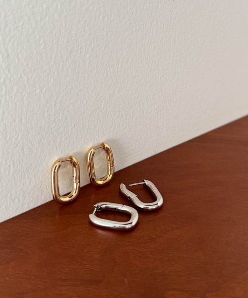 CANAL JEAN（キャナルジーン） ピアス Pt レクタングルピアス middle