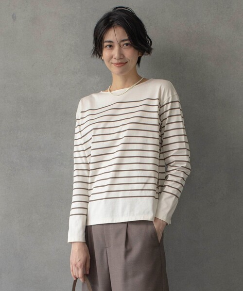 tシャツ 「洗える」バスクボーダー カットソー レディース 洗える】バスクボーダー カットソー / J.PRESS LADIES