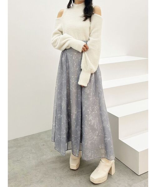 極美品 MERCURYDUO x MARY QUANT オープンショルダーニット 極美品 MERCURYDUO x MARY QUANT オープンショルダーニット