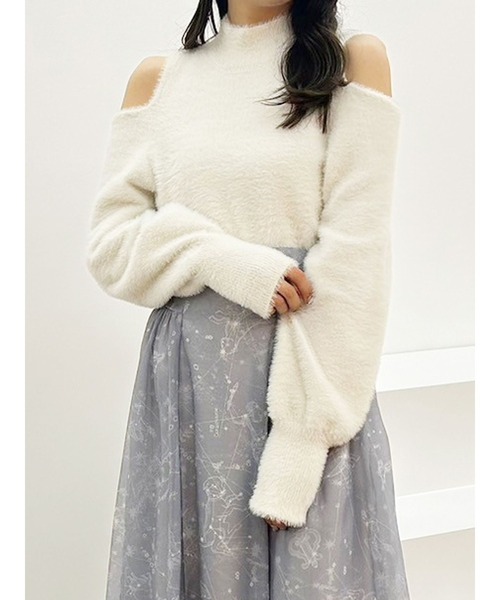 極美品 MERCURYDUO x MARY QUANT オープンショルダーニット 極美品 MERCURYDUO x MARY QUANT オープンショルダーニット