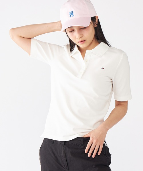 トミー ヒルフィガー   レギュラーカラーピケショートスリーブポロ （ホワイト） BOYS ミックスグラフィックショートスリーブTシャツ | トミー