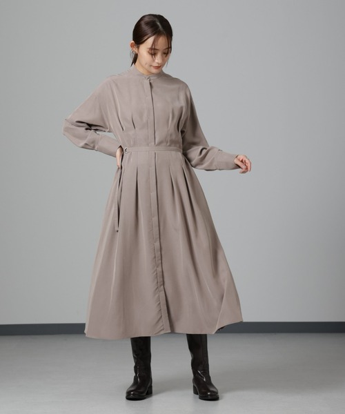 NANO universe（ナノ・ユニバース） シャツワンピース モダールピーチ